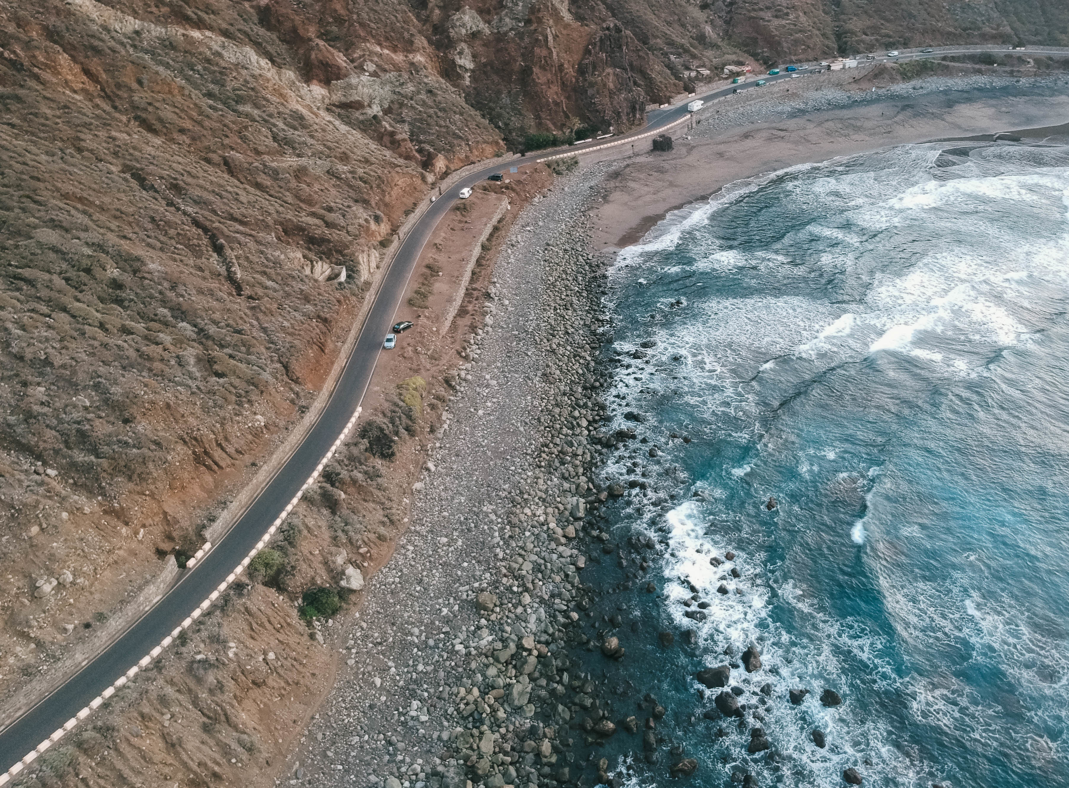 Vista aérea de carretera en Baja California Sur — Baja Rent Luxury
